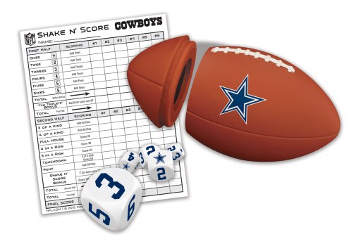 Dallas Cowboys Shake N' Score Travel Dice Game