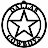 Dallas Cowboys Silhouette Logo Cutout Door Hanger