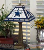 Dallas Cowboys Stained Glass Mission Table Lamp