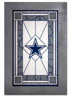 Dallas Cowboys Stained Glass with Frame