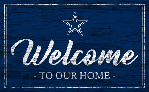 Dallas Cowboys Team Color Welcome Sign