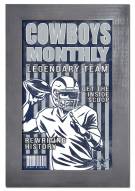 Dallas Cowboys Team Monthly 11" x 19" Framed Sign