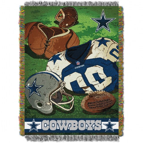 Dallas Cowboys Vintage Woven Tapestry Throw Blanket