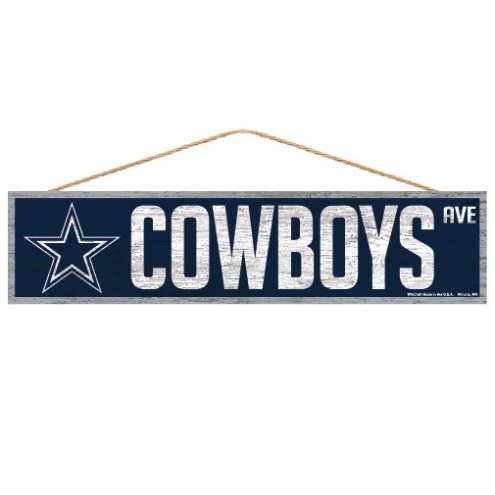Dallas Cowboys Wood Avenue Sign