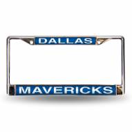 Dallas Mavericks Laser Chrome License Plate Frame