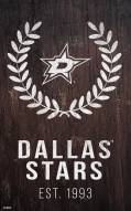 Dallas Stars 11" x 19" Laurel Wreath Sign