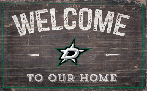 Dallas Stars 11&quot; x 19&quot; Welcome to Our Home Sign