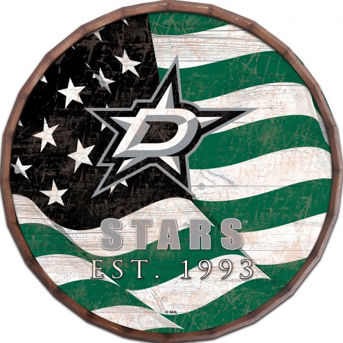 Dallas Stars 16&quot; Flag Barrel Top
