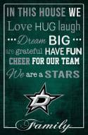 Dallas Stars 17" x 26" In This House Sign