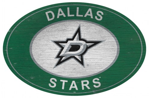 Dallas Stars 46&quot; Heritage Logo Oval Sign