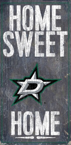 Dallas Stars 6&quot; x 12&quot; Home Sweet Home Sign