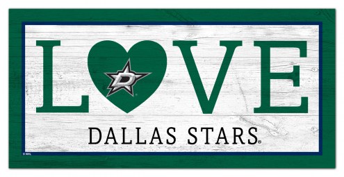 Dallas Stars 6&quot; x 12&quot; Love Sign