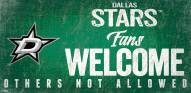 Dallas Stars Fans Welcome Sign