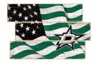 Dallas Stars Flag 3 Plank Sign