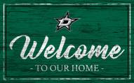 Dallas Stars Team Color Welcome Sign