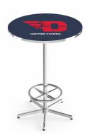 Dayton Flyers Chrome Bar Table with Foot Ring