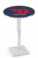 Dayton Flyers Chrome Bar Table with Square Base