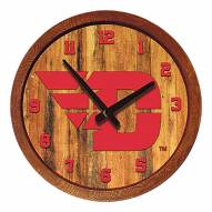 Dayton Flyers "Faux" Barrel Top Wall Clock