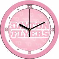 Dayton Flyers Pink Wall Clock