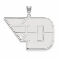 Dayton Flyers Sterling Silver Extra Large Pendant