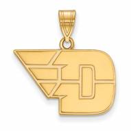 Dayton Flyers Sterling Silver Gold Plated Medium Pendant