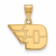 Dayton Flyers Sterling Silver Gold Plated Small Pendant