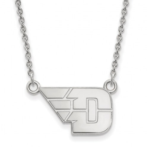 Dayton Flyers Sterling Silver Small Pendant Necklace