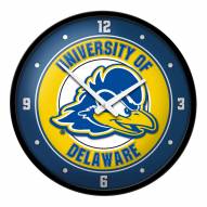 Delaware Blue Hens Modern Disc Wall Clock