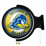 Delaware Blue Hens Round Rotating Lighted Wall Sign