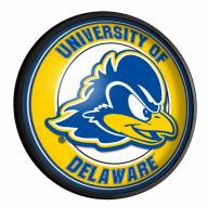 Delaware Blue Hens Round Slimline Lighted Wall Sign
