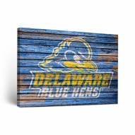 Delaware Blue Hens Weathered Canvas Wall Art