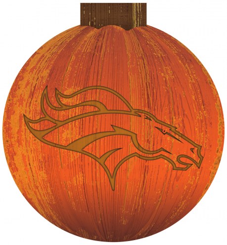 Denver Broncos 12&quot; Halloween Pumpkin Sign