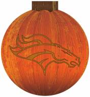 Denver Broncos 12" Halloween Pumpkin Sign