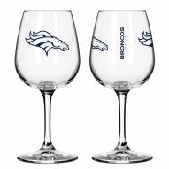 Denver Broncos 12 oz. Gameday Stemmed Wine Glass