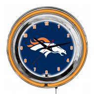 Denver Broncos 14" Neon Clock