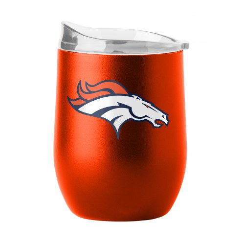 Denver Broncos 16 oz. Flipside Powder Coat Curved Beverage Glass