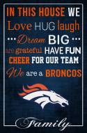 Denver Broncos 17" x 26" In This House Sign