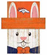 Denver Broncos 19" x 16" Easter Bunny Head