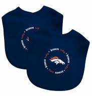 Denver Broncos 2-Pack Baby Bibs