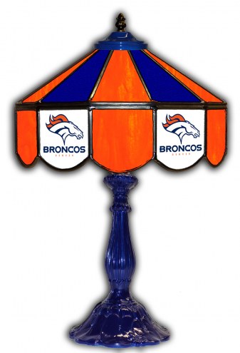 Denver Broncos 21&quot; Glass Table Lamp