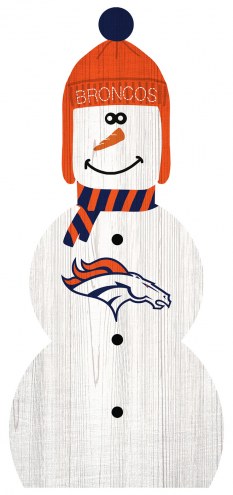 Denver Broncos 31&quot; Snowman Leaner
