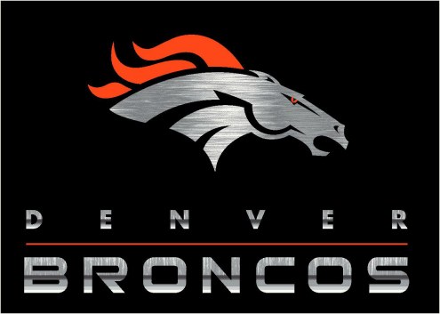 Denver Broncos 4' x 6' NFL Chrome Area Rug