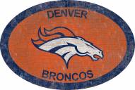 Denver Broncos 46" Team Color Oval Sign