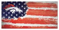 Denver Broncos 6" x 12" Flag Sign