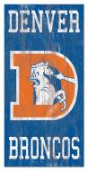 Denver Broncos 6" x 12" Heritage Logo Sign