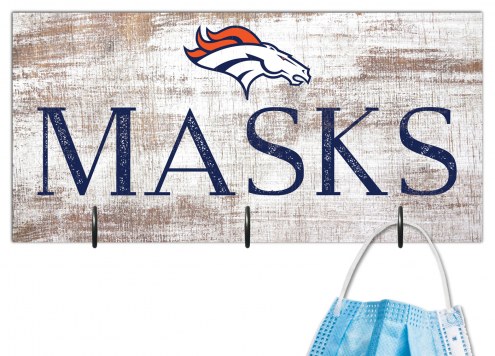 Denver Broncos 6&quot; x 12&quot; Mask Holder