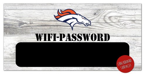 Denver Broncos 6&quot; x 12&quot; Wifi Password Sign