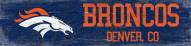 Denver Broncos 6" x 24" Team Name Sign
