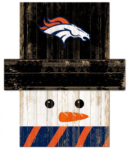 Denver Broncos 6&quot; x 5&quot; Snowman Head