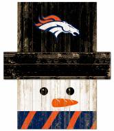 Denver Broncos 6" x 5" Snowman Head